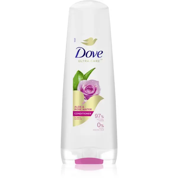 Dove Aloe & Rose Water kondicionér pro hydrataci a lesk 350 ml