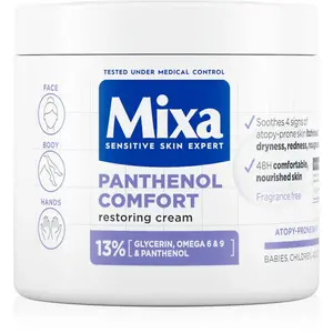 Mixa Panthenol Comfort regenerační tělový krém pro suchou až atopickou pokožku 400 ml
