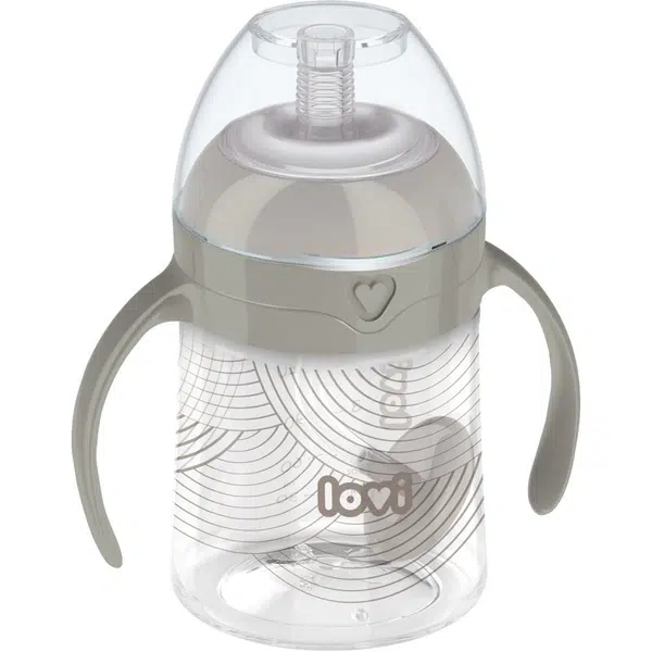 LOVI First Cup hrnek s brčkem 150 ml