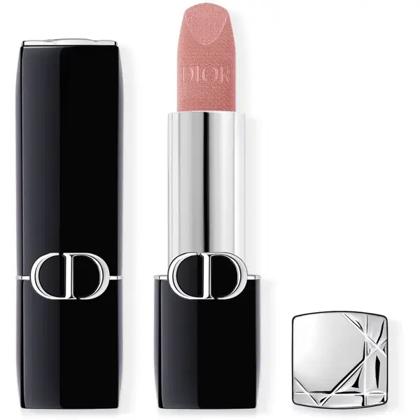 DIOR Rouge Dior dlouhotrvající rtěnka plnitelná odstín 220 Beige Couture Velvet 3.5 g