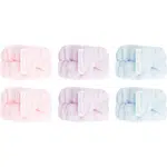 Brushworks Pastel Microfibre Wrist Wash Bands náramky proti stékající vodě při mytí obličeje 6 ks