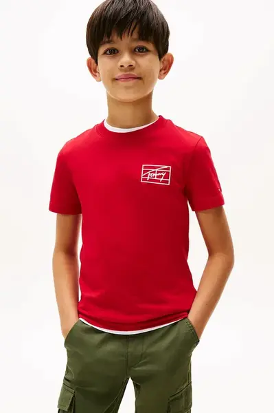 Dětské bavlněné tričko Tommy Hilfiger