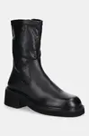 Nízké kozačky Tommy Jeans TJW STRETCHY MID BOOT dámské, černá barva, na platformě, EN0EN02928