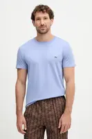 Bavlněné tričko Lacoste pánské, bílá barva, TH6709
