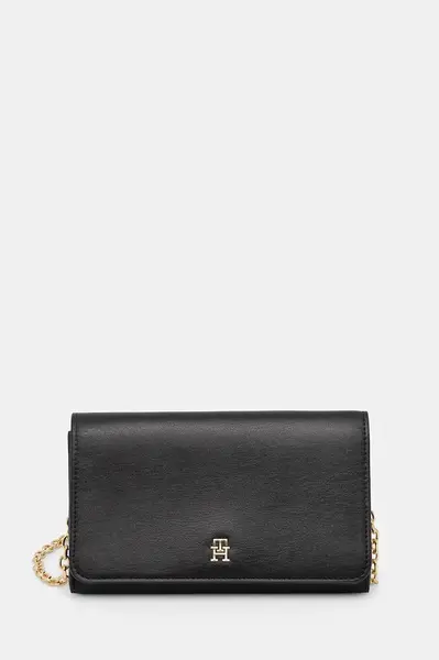 Psaníčko Tommy Hilfiger černá barva, AW0AW17958