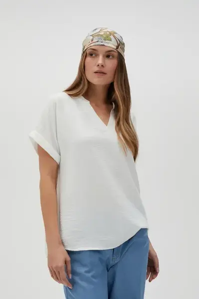 Marisse Women's Shirt L-Ko-4623 Off White