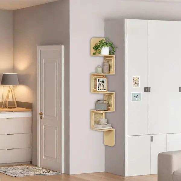 MID.YOU ROHOVÝ REGÁL, barvy dubu, 20/126/20 cm