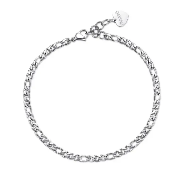 S'Agapõ Nadčasový ocelový řetízkový náramek na kotník Chunky SHK17