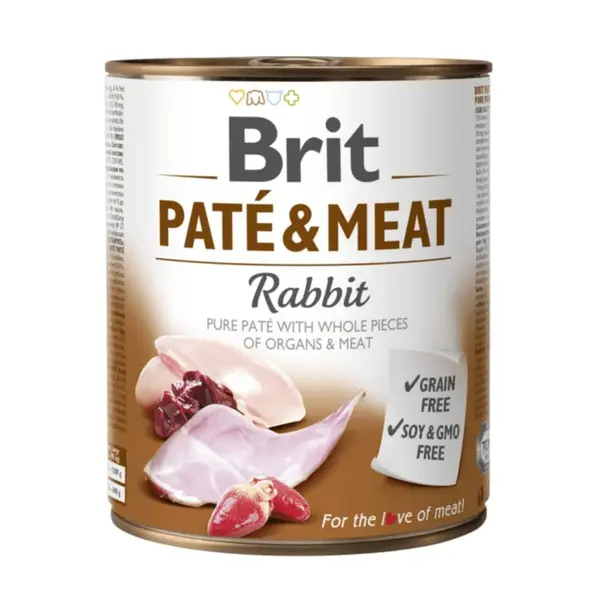 Brit konzerva Paté & Meat Rabbit 800 g | Konzerva pro psy | P57976