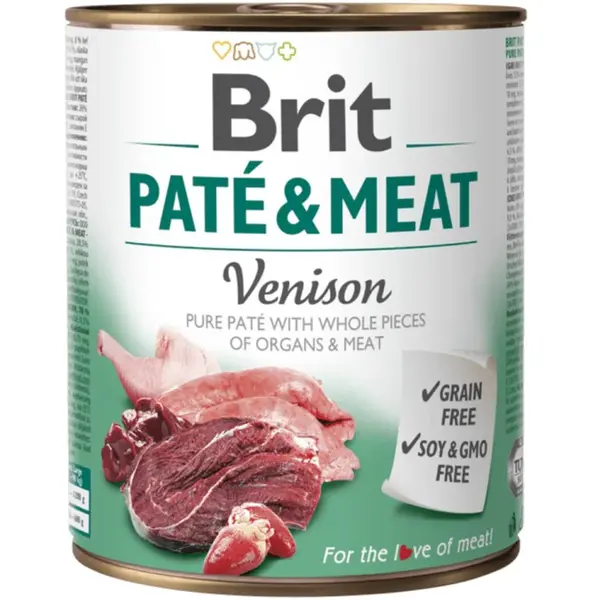 Brit konzerva Paté & Meat Venison 800 g