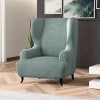 Bielastické potahy COSTINA mátová křeslo ušák (š. 60 - 110 cm)