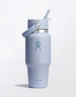 Hydro Flask Wide Mouth Travel Bottle with Flex Straw Cap 24 oz (710 ml) Surf