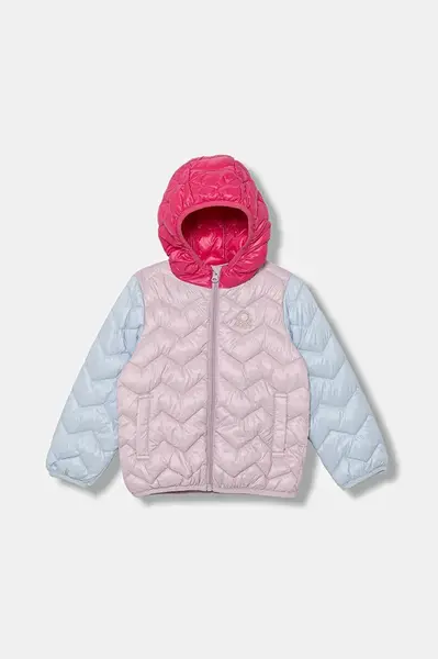 Dětská bunda United Colors of Benetton fialová barva, 21INGN02Z