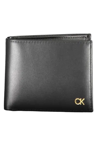 Černá pánská kožená peněženka Calvin Klein - Pánské
