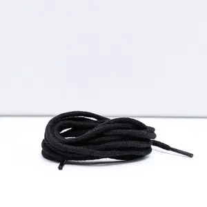 Tenké, kulaté šněrování Corbby Černé