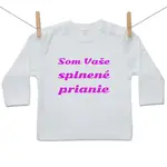 Boodyy Tričko s dlhým rukávom Splnené prianie Ružová 134 (8-9 rokov)