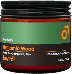 BEVIRO Balzám na vousy s vůní bergamotu a dřeva 50 ml