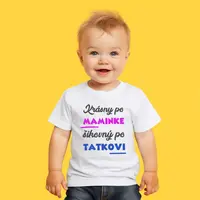 Boodyy Tričko s krátkym rukávom Krásny po maminke, šikovný po tatkovi 110 (4-5 rokov)