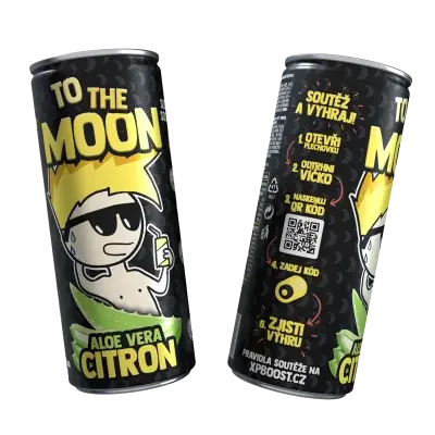 Mr. Moon ovocný nealkoholický nápoj s Aloe Vera a Citrón - 0,25l