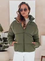 Zelená dámska zimná bunda VIBEGIRL