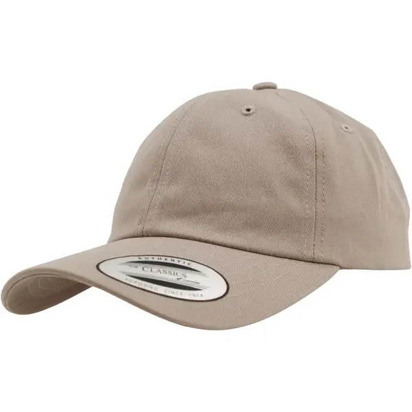 Nízkoprofilový bavlněný kepr khaki