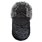 Luxusný fusak s kožušinkou New Baby čierny , 20C50002