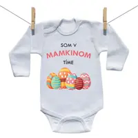 Boodyy Body s dlhým rukávom Som v mamkinom tíme 56 (0-2 mesiace)