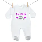 Boodyy Overal Anjelik našej rodiny Ružová 62 (2-4 mesiace)
