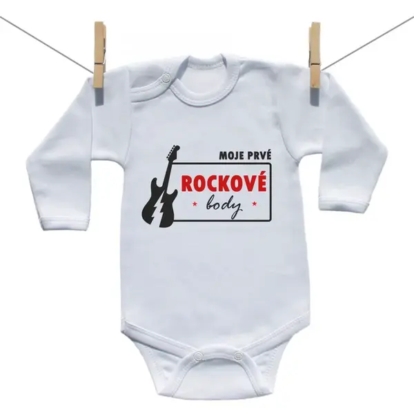 Boodyy Body s dlhým rukávom Moje prvé rockové body 62 (2-4 mesiace)