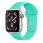 BStrap Soft Silicone remienok na Apple Watch 42/44/45mm, Mint Green