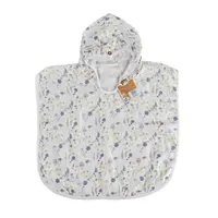 XKKO BMB Digi - Blue Wildflowers, Bambusové pončo, veľkosť 2, 2-3roky BMBPN1502