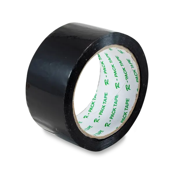 Barevná samolepicí páska Reas Pack, 48 mm x 66 m - černá