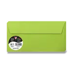 Barevná obálka Clairefontaine, DL, samolepicí, 20 ks - zelená