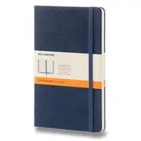 Zápisník Moleskine - tvrdé desky, L, linkovaný - modrý