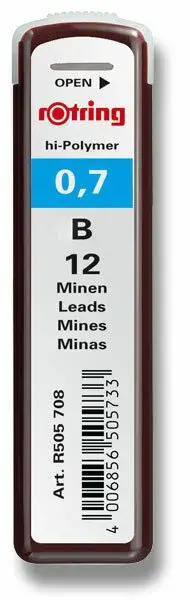 Tuhy Rotring 0,7 mm tvrdost B