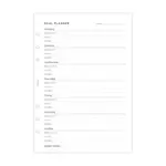 Plánování jídla náplň A5 diářů Filofax