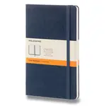 Zápisník Moleskine - tvrdé desky L, linkovaný, modrý