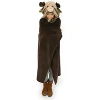 Cozy Noxxiez BL815 Sob - hřejivá deka s kapucí se zvířátkem a tlapkovými kapsami