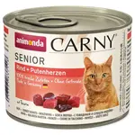 Konzerva Animonda Carny senior hovězí a krůtí srdce 200g