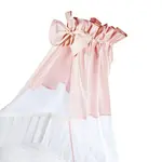 KLUPS Baldachýn na postel s mašlí dirty pink 150x200 cm