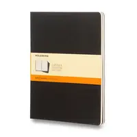 Sešity Moleskine Cahier, XL, linkované, 3 ks - černý
