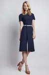 Lanti Woman's Dress Suk128 Navy Blue