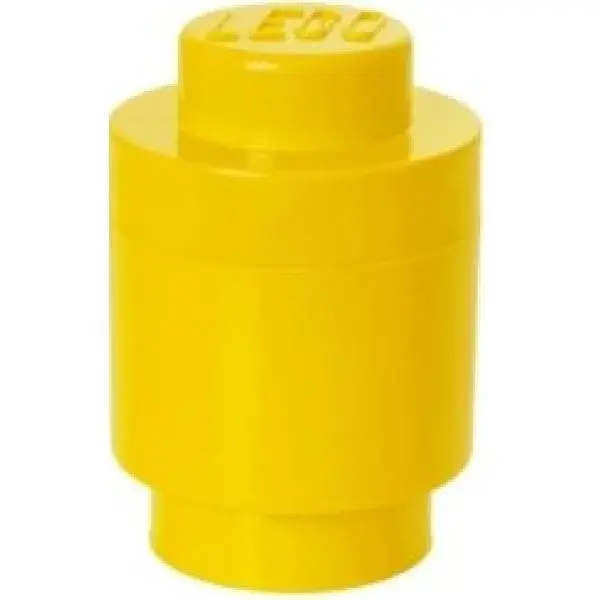 LEGO® úložný box kulatý - žlutá 123 x 183 mm