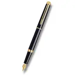 Plnicí pero Waterman Hémisphère Black Lacquer GT - hrot F