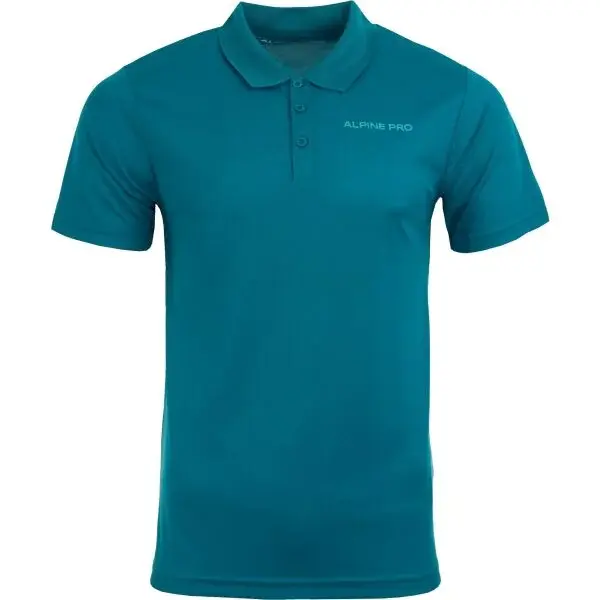 ALPINE PRO SEDRUN Pánske polo tričko, modrá, veľkosť
