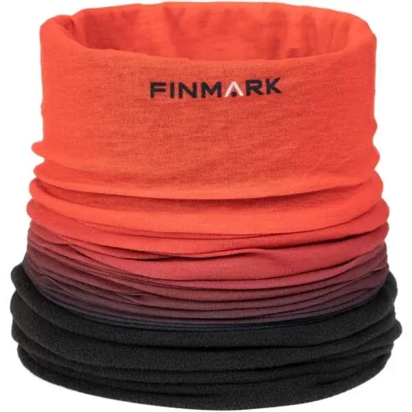 Finmark FSW-239 Multifunkčná šatka s flísom, oranžová, veľkosť UNI