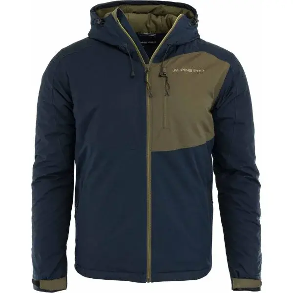 ALPINE PRO ONEL Pánska lyžiarska bunda, tmavo modrá, veľkosť