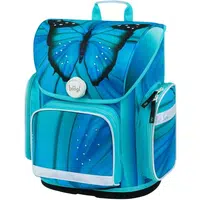 BAAGL ERGO BUTTERFLY Školská aktovka, tyrkysová, veľkosť