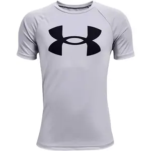Under Armour TECH BIG LOGO SS Chlapčenské tričko, sivá, veľkosť M