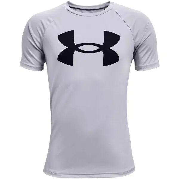 Under Armour TECH BIG LOGO SS Chlapčenské tričko, sivá, veľkosť M